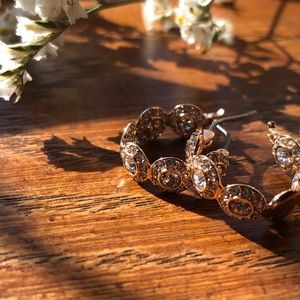 Dazzling Swarovski Crystal Post Hoops